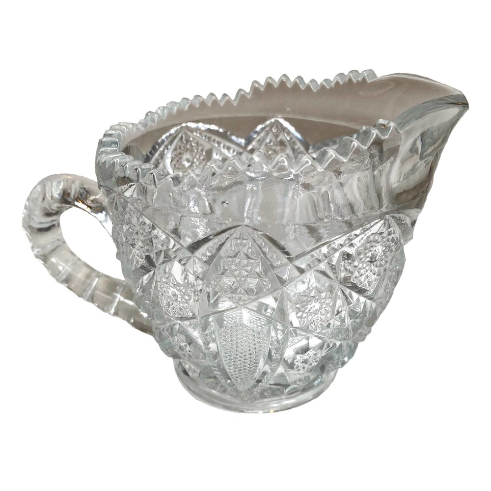 Vintage Small Glass Creamer Pitcher